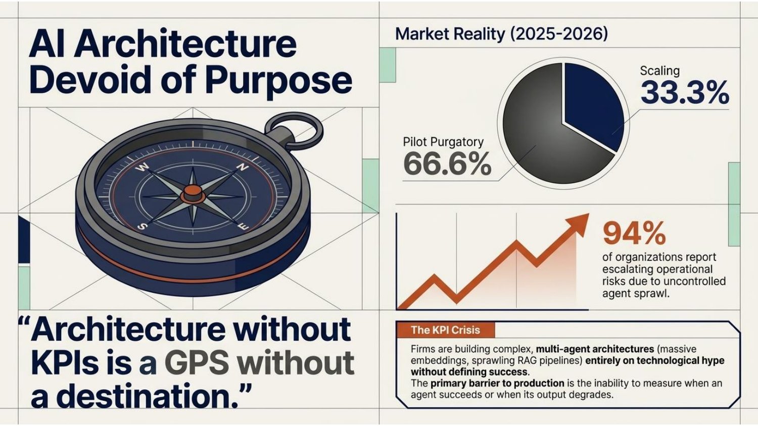 AI architecture devoid of purpose — architecture without KPIs is a GPS without a destination