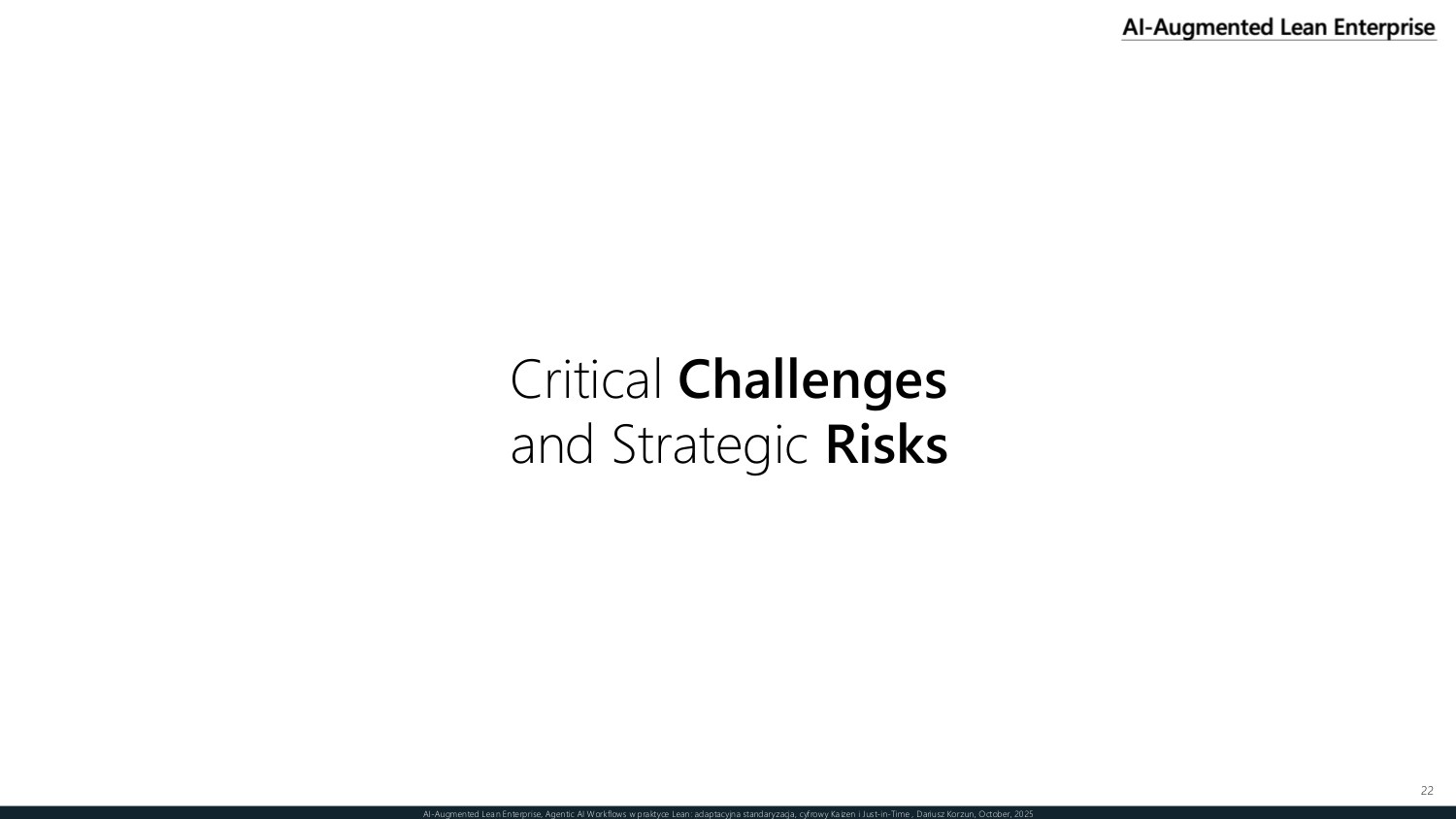 Section divider — critical challenges and strategic risks